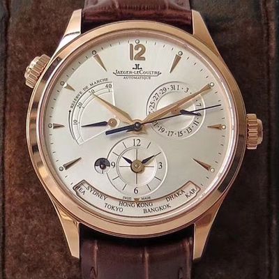 【 Video analysis ZF Factory  Jaeger-LeCoultre 复刻高仿表】 Jaeger-LeCoultre 大师系列地理学家1422521 wrist watch 