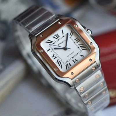 【V6 Factory 官网超A高仿手表】 Cartier   Santos 系列W2SA0007（中号） wrist watch 