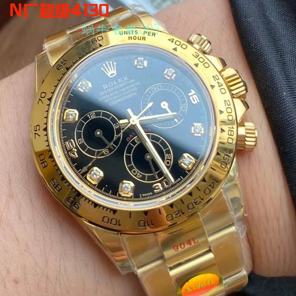  Video analysis N Factory  Rolex 超级4130 Ditongna 全金钻面超A高仿手表m116508-0008 wrist watch 