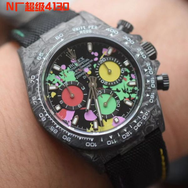  Video analysis N Factory 4130超级 carbon fiber  Ditongna DIW团队 copy customized  Rolex  Ditongna  wrist watch 